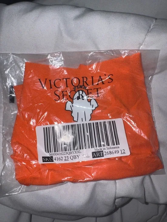 BRAND NEW VS PINK Orange Seamless Ghost Thong - Picture 1 of 4